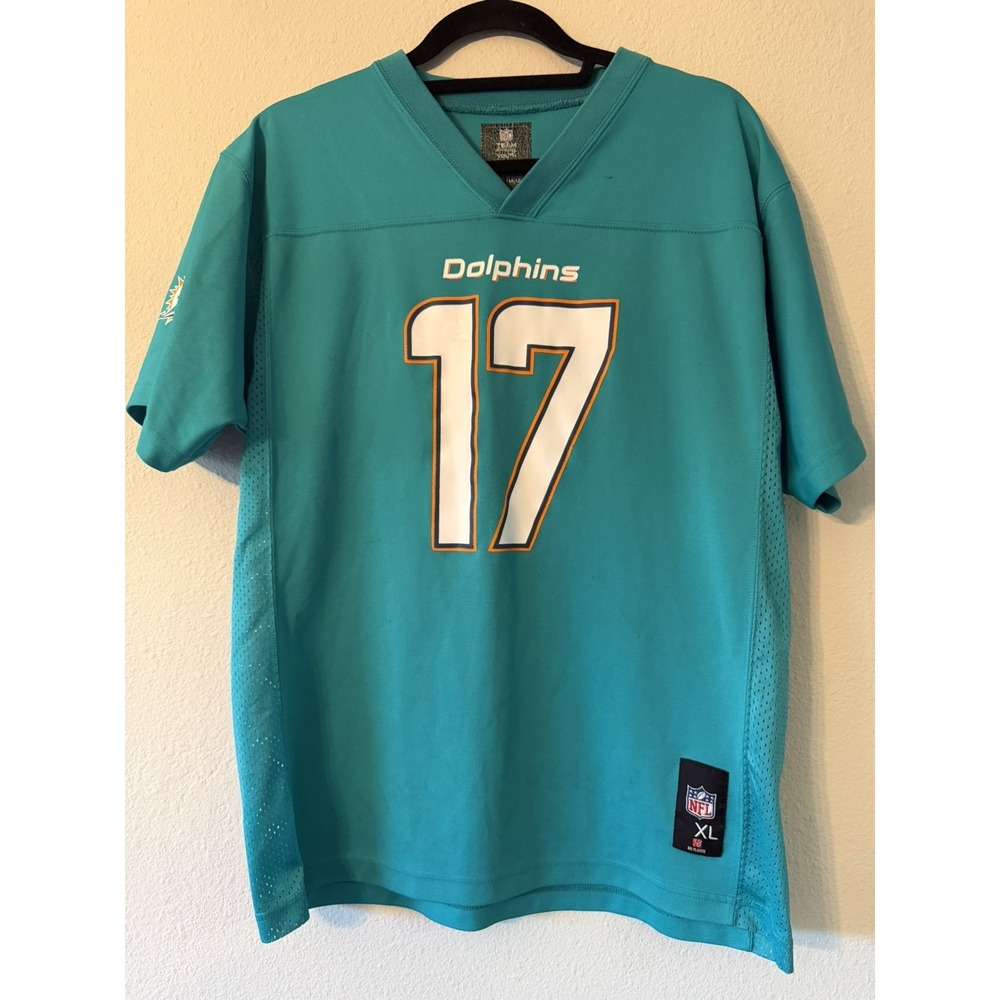 Nike‎ On Field Youth Size XL Miami Dolphins Jersey Ryan Tannehill Blue